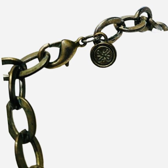 Vera Wang Layered Rhinestone Gunmetal Statement Necklace 22” Multi Chain - Picture 11 of 12